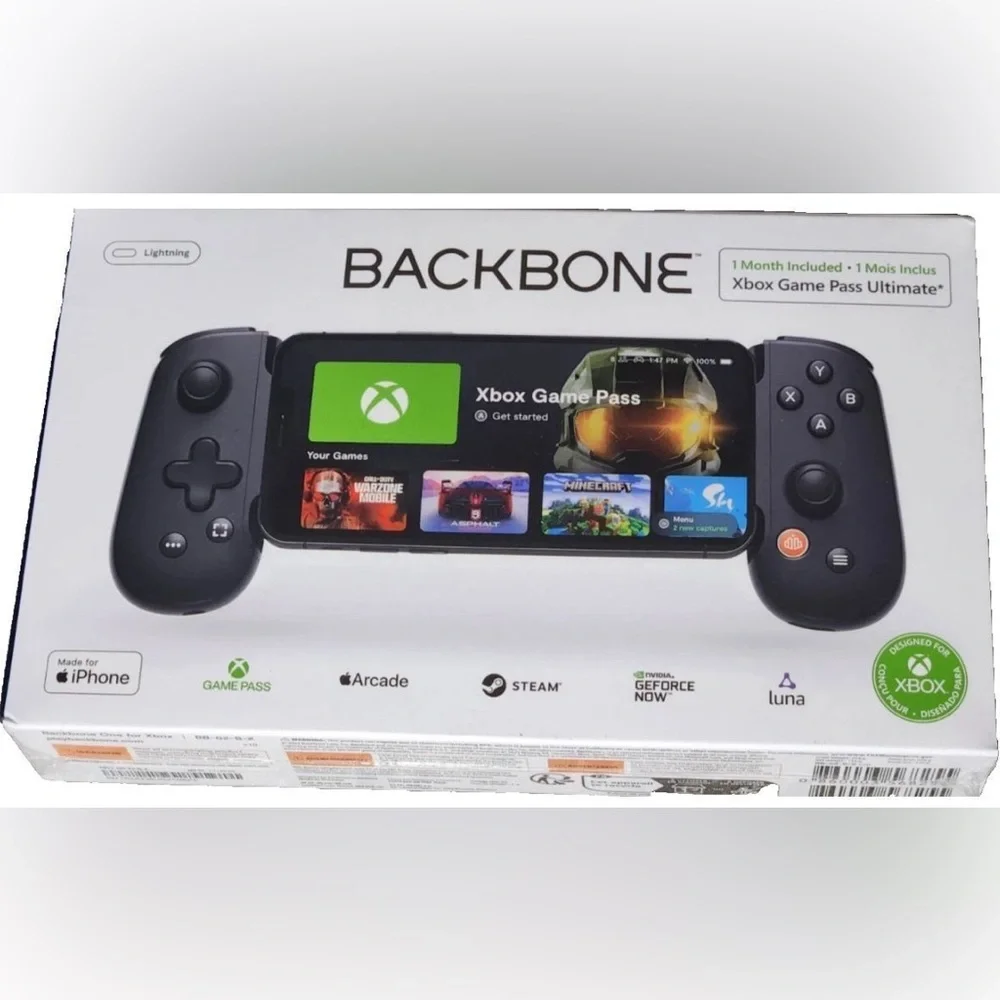 Backbone One (Lightning) Mobile Gaming Controller iPhone + 1 Mo Xbox Game Pass